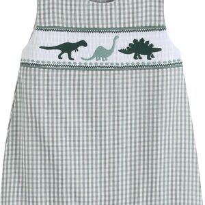 Lil cactus Baby Boys and Toddler Smocked Shortalls 2T